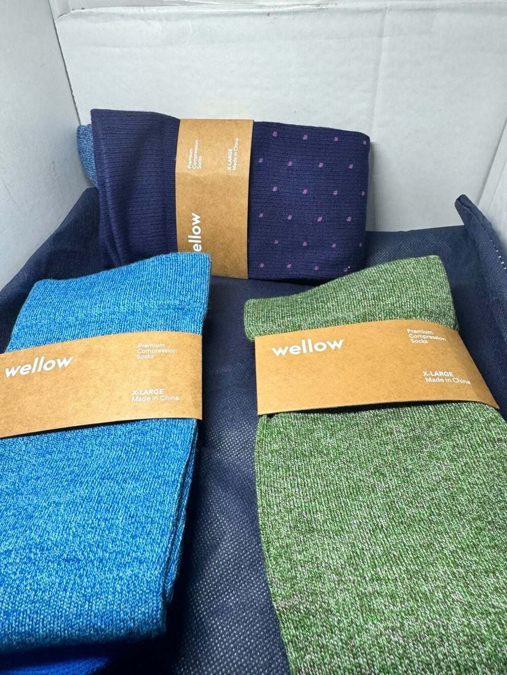 Wellow Premium Compression Socks XL 3-Pack